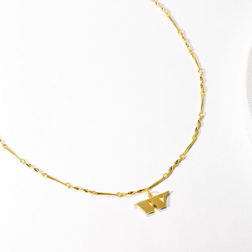 Gold Dipped Letter Necklace