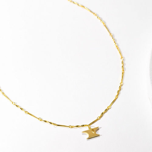 Gold Dipped Letter Necklace