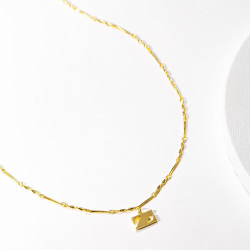 Gold Dipped Letter Necklace